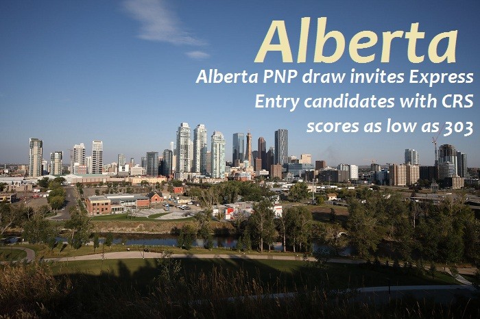 Express Entry candidates with CRS score 303 invited by AINP for a provincial nomination